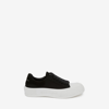 Alexander Mcqueen Deck Lace-up Plimsoll Black In Black/white