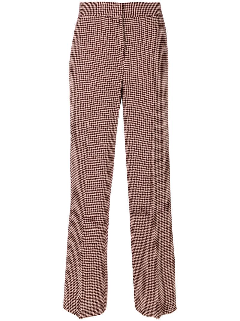 Paul Smith Dogtooth Flared Trousers | ModeSens