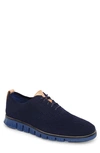 Cole Haan Zerogrand Stitch-lite Wingtip Oxford In Marine Blue