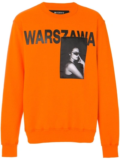 Misbhv Warszawa Sweatshirt In Arancio | ModeSens