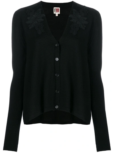 I'm Isola Marras Appliqué Cardigan - Black