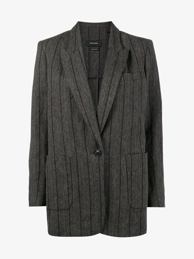 Isabel Marant Grey Pinstripe Kern Blazer