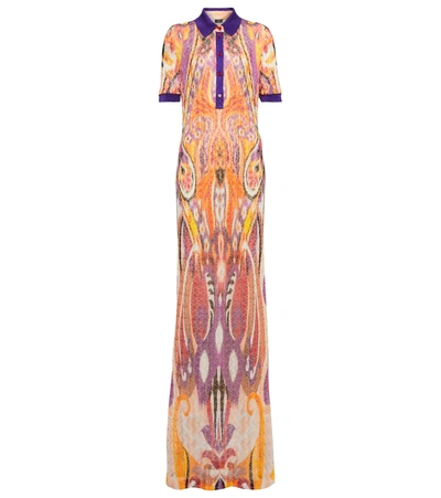 Etro Women's Printed Knitted Maxi Dress