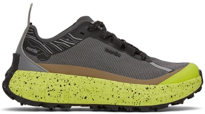 Norda Black & Yellow 001 Ltd Edition Sneakers In Black - Mud - Lime