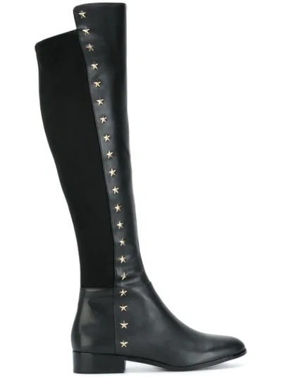 Michael Michael Kors Women's Bromley Leather & Suede Embellished Tall Boots In Black