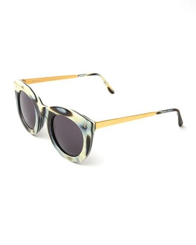 Illesteva Boca Ii Cat-eye Sunglasses, Multi Pattern | ModeSens