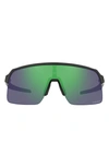 Oakley Shield Sunglasses In Matte Carbon/ Prizm Jade