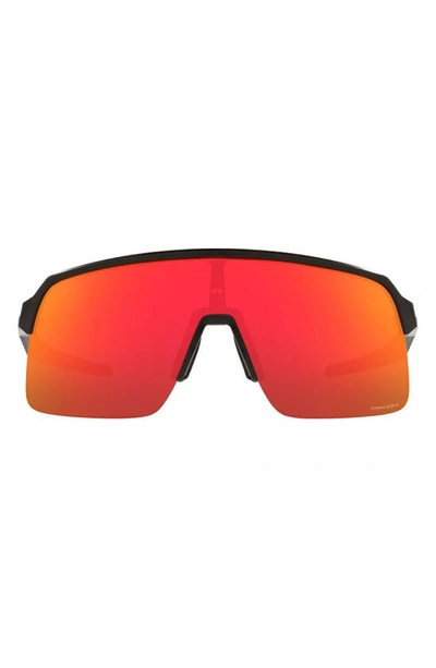 Oakley Shield Sunglasses In Matte Black/ Prizm Ruby