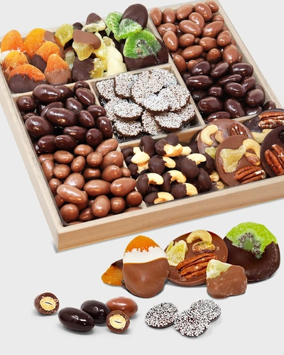 Chocolate Covered Company Spectacular Belgian Chocolate Covered Dried Fruit And Nut Gift Tray