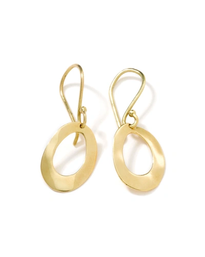 Ippolita 18k Gold Wavy Oval Earrings