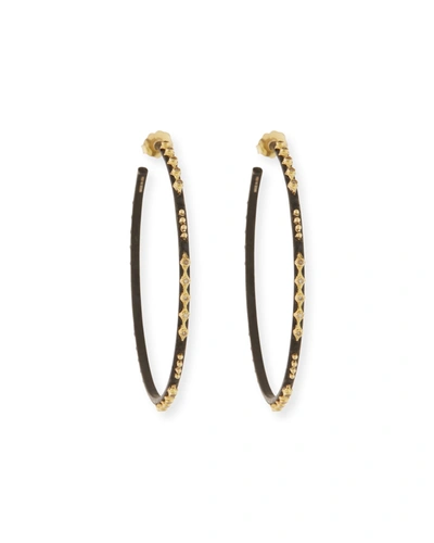 Armenta Old World Crivelli Hoop Earrings With Diamonds