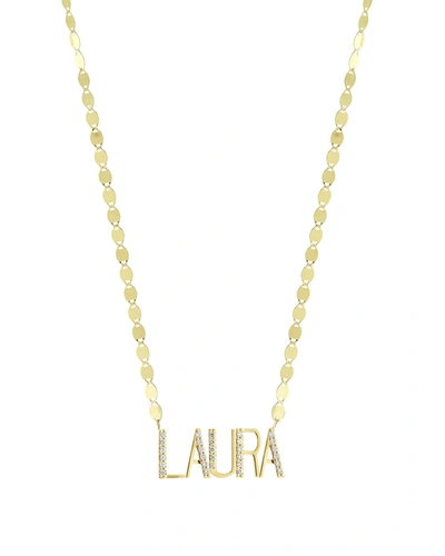 Lana Gold Personalized Five-letter Pendant Necklace W/ Diamonds