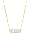 Lana Gold Personalized Eight-letter Pendant Necklace W/ Diamonds
