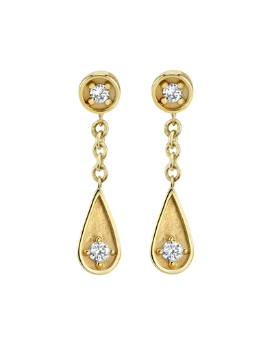 Sydney Evan 14k Diamond Post & Teardrop Earrings