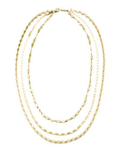 Lana 14k Gold Roma 3-strand Necklace