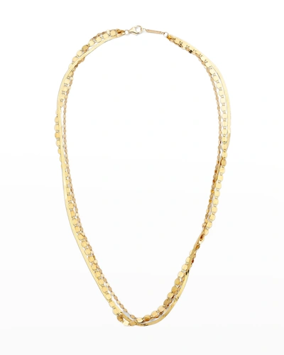 Lana 14k Triple-strand Multi-chain Necklace