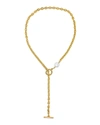 Ben-amun Chain Necklace With Pearly Glass