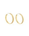Ben-amun Gold Textured Hoop Earrings