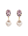 Jennifer Behr Tunis Crystal-pearl Drop Earrings