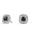 David Yurman Petite Albion Earrings With Gemstone And Diamonds In Black Onyx