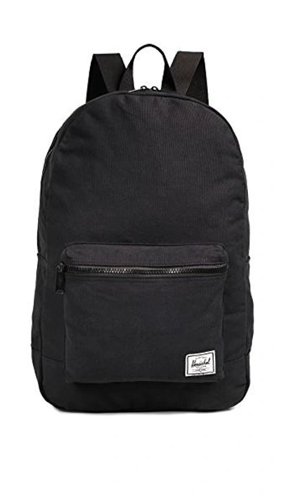 Herschel Supply Co Pop Quiz Backpack - Black In Black Crosshatch/ Black Rubber