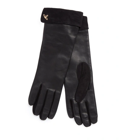 Vivienne Westwood Orb Gloves 82020002 Black One Size