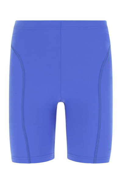 Balenciaga High-waist Jersey Cycling Shorts In Electric Blue