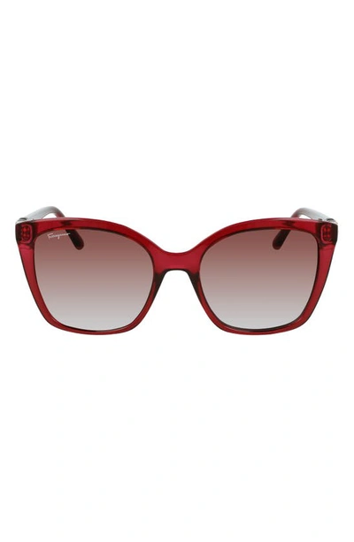 Ferragamo Gancini Modified Rectangle Sunglasses In Multi