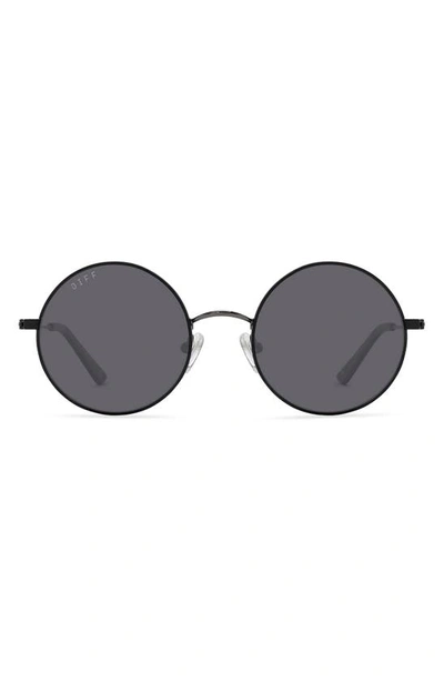 Diff Harry Potter 51mm Polarized Round Sunglasses In Chosen One Black