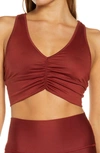 Alo Yoga Wild Thing Bra In Cranberry