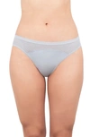 Saalt Period & Leakproof Light Absorbency Lace Thong In Pebble Grey