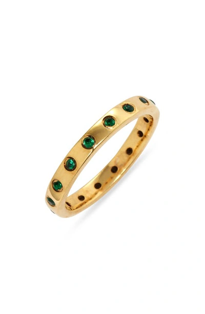 Argento Vivo Cubic Zirconia Dot Ring In Gold
