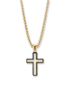 David Yurman Forged Carbon Cross Pendant With 18k Gold