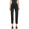 Levi's Wedgie Fit Straight-leg Cropped Jeans In Black