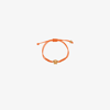Versace Medusa Logo Adjustable Bracelet In Orange