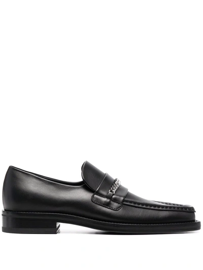 Martine Rose 3.5cm Leather Square Toe Loafers In Black