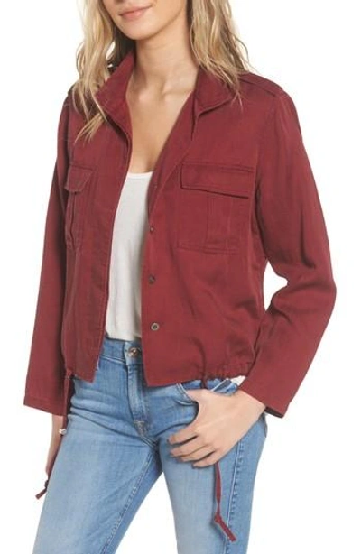 Rails Maverick Military Jacket In Oxblood