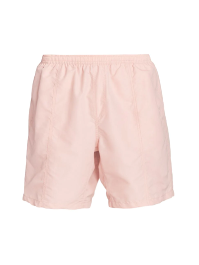 Ami Alexandre Mattiussi Ami De Coeur Long Swim Shorts In Pink