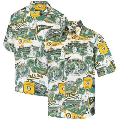 Reyn Spooner Men's Green Oakland Athletics Scenic Button-up Shirt
