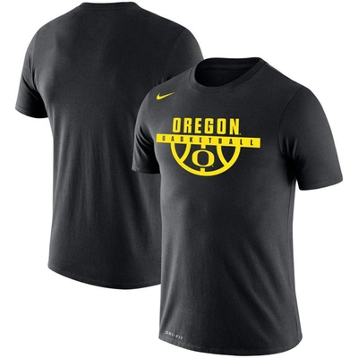 Nike Men's Black Oregon Ducks Basketball Drop Legend Performance T-shirt