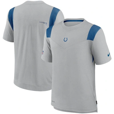 Nike Men's Gray Indianapolis Colts Sideline Player Uv Performance T-shirt