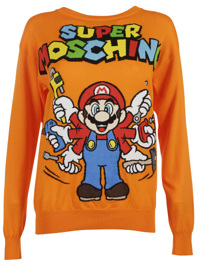moschino orange sweatshirt
