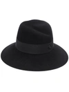 Maison Michel Wide Brimmed Hat In Black