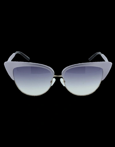 Matthew Williamson Cat Eye Gold Trim Sunglasses In Lilac