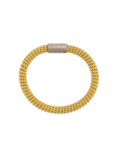 Carolina Bucci Yellow Twister Band Bracelet