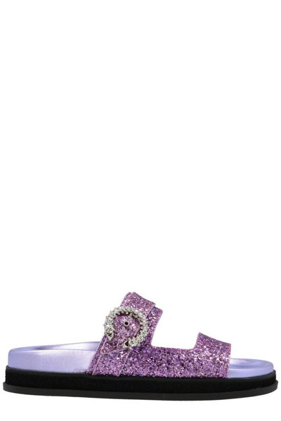 Jimmy Choo Marga Slides In Purple