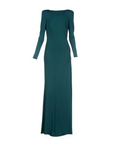 Elie Saab Long Dresses In Deep Jade