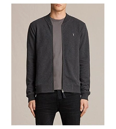 Allsaints 乌鸦 棉-球衣 夹克 In Charcoal Marl