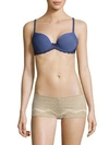 Wacoal La Femme Underwire T-shirt Bra In Denim Blue