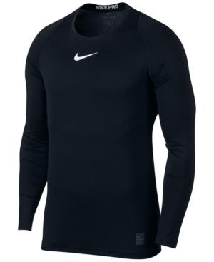 Men S Pro Fitted Long Sleeve Training Shirt In Black